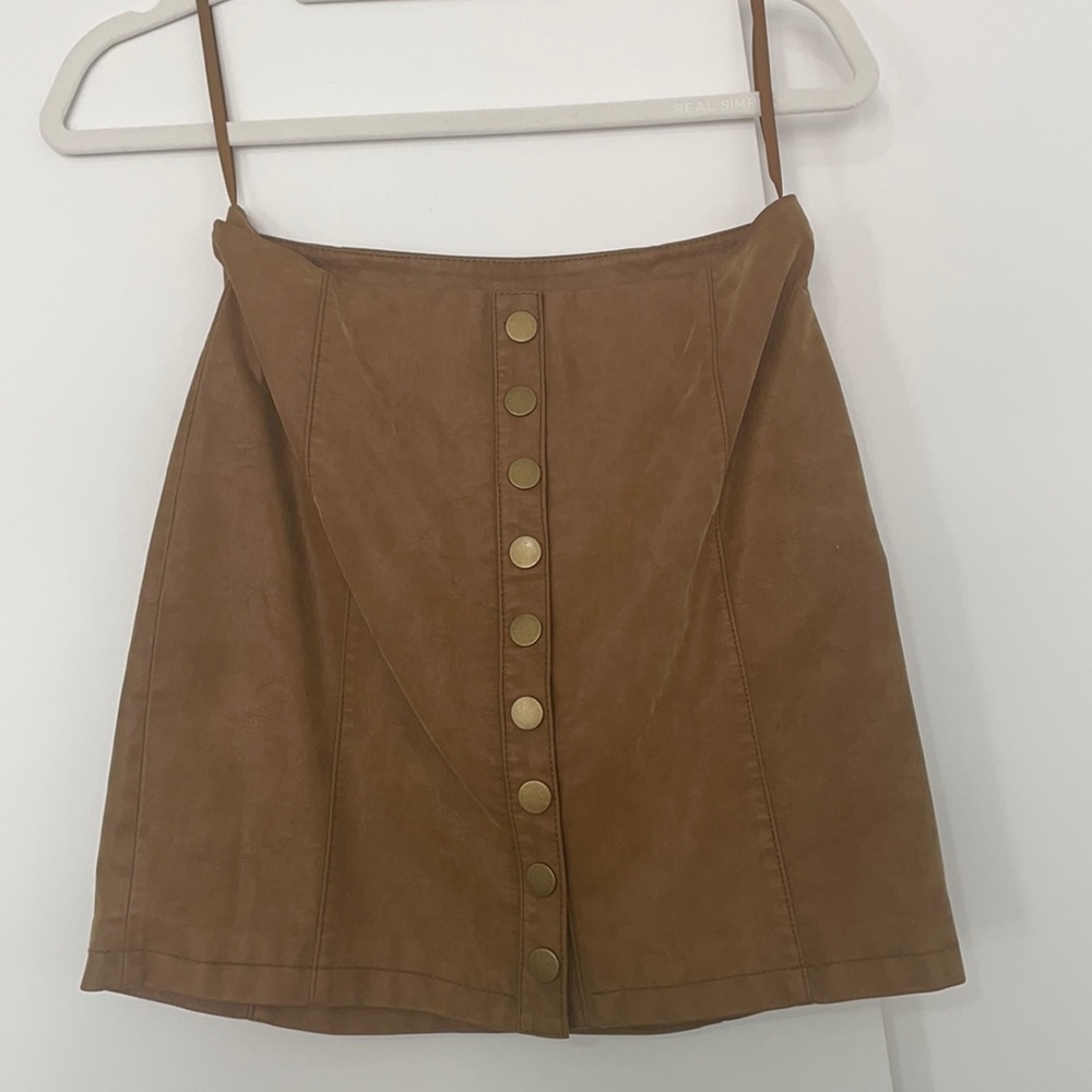 Free People Suede Mini Skirt